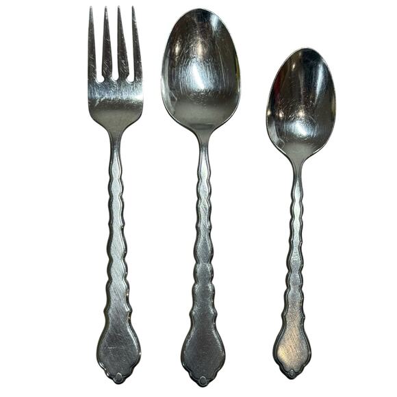 Oneida Community CELLO Burnished Stainless Flatware Replacement 5 Pc Setting - Picture 5 of 8